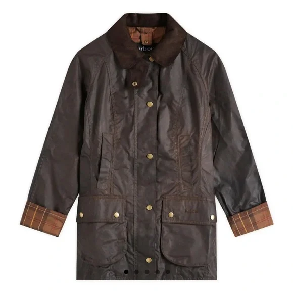 Barbour Dark Brown Waxed Coat - Picture 1 of 8